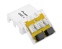 Lanberg Cables & Adapters|Surface Mount 2X RJ4 Cat6
