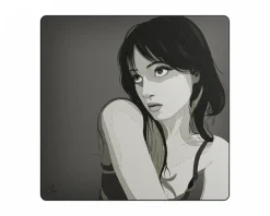 Midori Mousepad|The Girl - Premium Gaming Mousepad