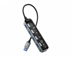 Deltaco Cables & Adapters|Storage Devices|Transparent USB Docking Station - 5 ports