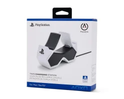 PowerA Playstation|Twin Charging Station for DualSense Wireless Controllers - White