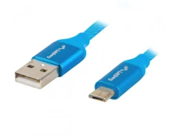 Lanberg Cables & Adapters For Mobile|Cables & Adapters|USB 2.0 Cable Premium MICRO-B to USB 1m QC 3.0 Blue