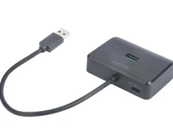 Deltaco Cables & Adapters|USB Docking Station with 4 Ports - Black
