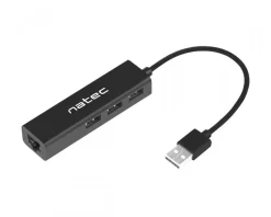 Natec Cables & Adapters|USB Hub 2.0 Dragonfly 3-ports + RJ46