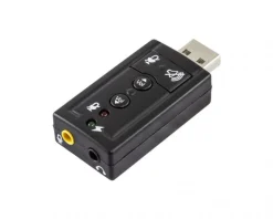 Deltaco Headsets & Audio|USB Soundcard 7.1 2x 3,5mm
