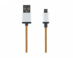 STREETZ Cables & Adapters For Mobile|USB-A to USB Micro-B - 1m - Orange