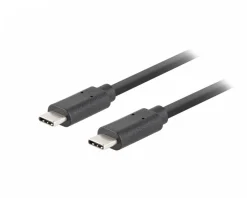 Lanberg Cables & Adapters For Mobile|Cables & Adapters|USB-C Cable 3.1 Gen 2 (10GB/s) PD100W Black - 1m