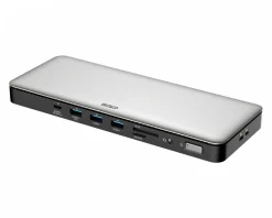 Deltaco Cables & Adapters|Storage Devices|USB-C Docking Station with 15 Ports - Grey