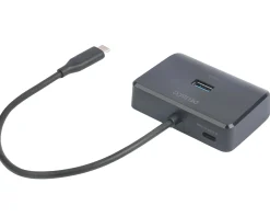 Deltaco Cables & Adapters|USB-C Docking Station with 4 Ports - Black