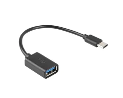 Lanberg Cables & Adapters|USB-C (Male) to USB-A (Female) 2.0 15cm Adapter OTG