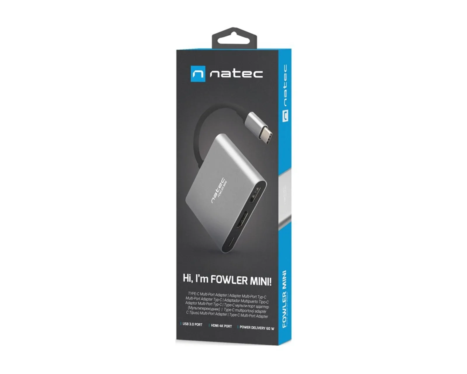 Natec Cables & Adapters|USB-C Multi Port USB-C PD/USB 3.0/HDMI 4K
