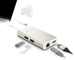 j5create Cables & Adapters|USB-C Multi-Adapter - HDMI, Ethernet, USB 3.1 HUB, PD 2.0