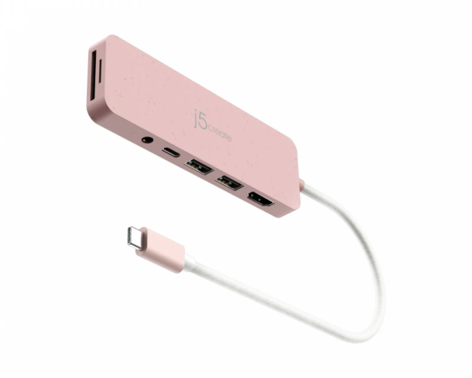 j5create Cables & Adapters|USB-C Multi-Port Hub with 60W Power Delivery - Pink