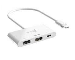 j5create Cables & Adapters|USB-C to 4K HDMI Adapter - USB-A - USB-C 100W PD