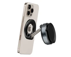 MaxMount Phone Holders|Vacuum Phone Holder with Magnetic Ring - Black