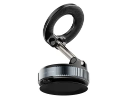MaxMount Phone Holders|Vacuum Phone Holder with Magnetic Ring - Black