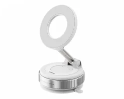 MaxMount Phone Holders|Vacuum Phone Holder with Magnetic Ring - White