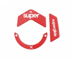 Superglide Mice & Accessories|Version 2 Glass Skates for Logitech G502X PLUS, LIGHTSPEED - Red