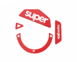 Superglide Mice & Accessories|Version 2 Glass Skates for Logitech G502 - Red