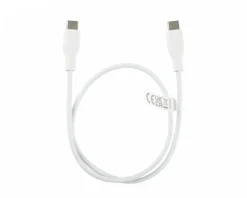 Deltaco Cables & Adapters For Mobile|60W USB-C to USB-C Charging Cable - White - 0.5 m