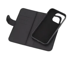 Deltaco Shell & Screen Protector|Wallet Case for iPhone 15 Pro - Black