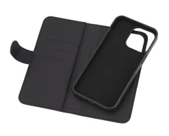 Deltaco Shell & Screen Protector|Wallet Case for iPhone 15 Pro Max - Black
