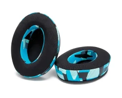 Wicked Cushions Headsets & Audio|WC FreeZe Ear Cushions - Cyan Prism