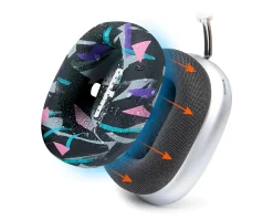 Wicked Cushions Headsets & Audio|WC SweatZ Max Ear Cushion Covers - 90''s Black