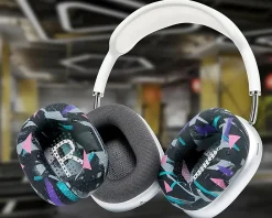 Wicked Cushions Headsets & Audio|WC SweatZ Max Ear Cushion Covers - 90''s Black