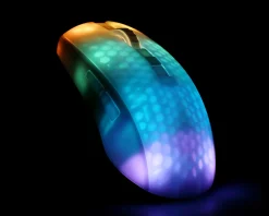 Deltaco Gaming Mice & Accessories|WM87 Semi-Transparent RGB Gaming Mouse - White