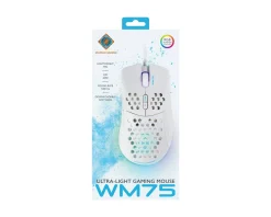 Deltaco Gaming Mice & Accessories|WM75 Ultra-Light RGB Gaming Mouse - White