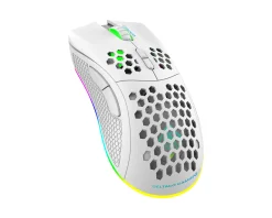 Deltaco Gaming Mice & Accessories|WM80 Wireless RGB Gaming Mouse Ultralight - White