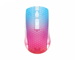 Deltaco Gaming Mice & Accessories|WM89 Wireless Semi-Transparent RGB Gaming Mouse - White