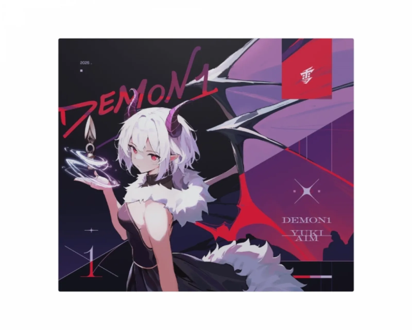 Yuki Aim Mousepad|x Demon1 Glass Pad - Limited Edition