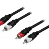 Deltaco Cables & Adapters|2x RCA male - male 2m Black