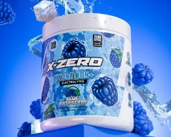 X-Gamer Drinks & Energy|X-Zero Hydration+ Blue Raspberry - 100 Servings